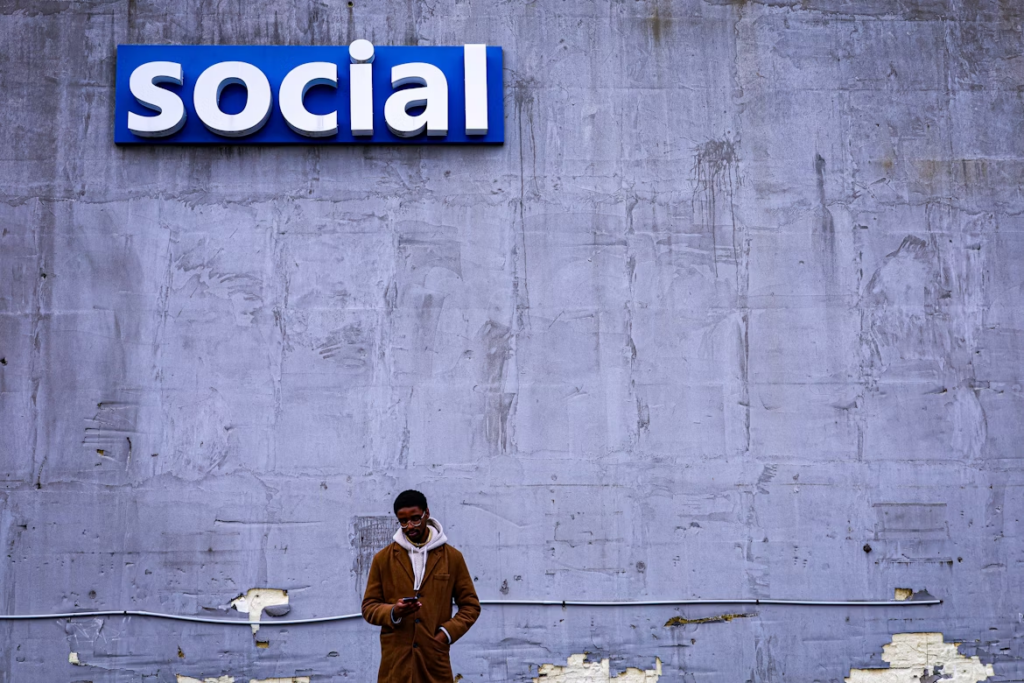 Social name on wall